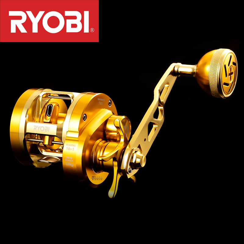 Ice Fishing Line - JapanRYOBIRyobiVARIUSValius Gold Iron Plate Reel -