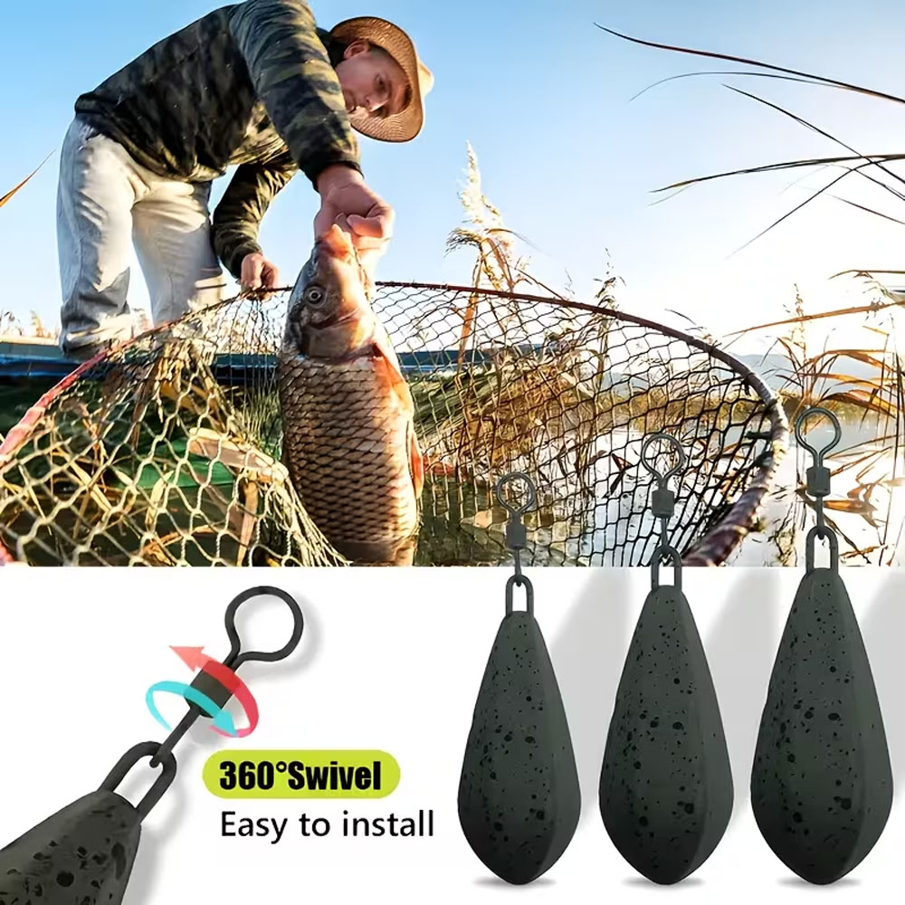 Zestaw 4 ciężarków do wędkarst – Freshwater Line recenzja i cena